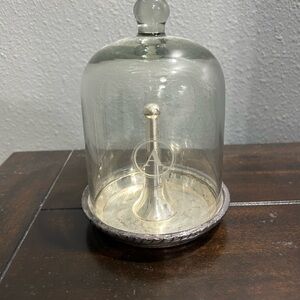 Pottery Barn Silver Jewelry Display Dome